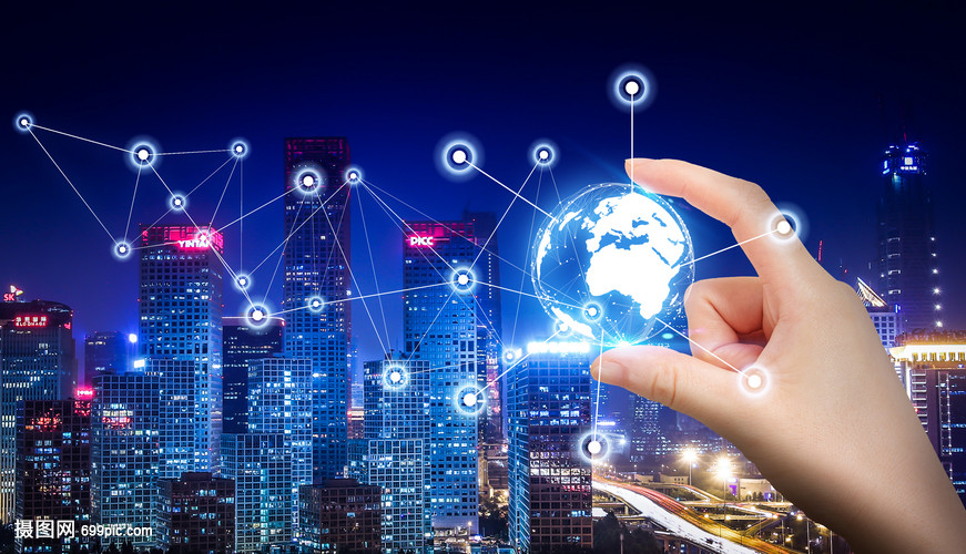 商務科技感金融經濟商業海報背景素材